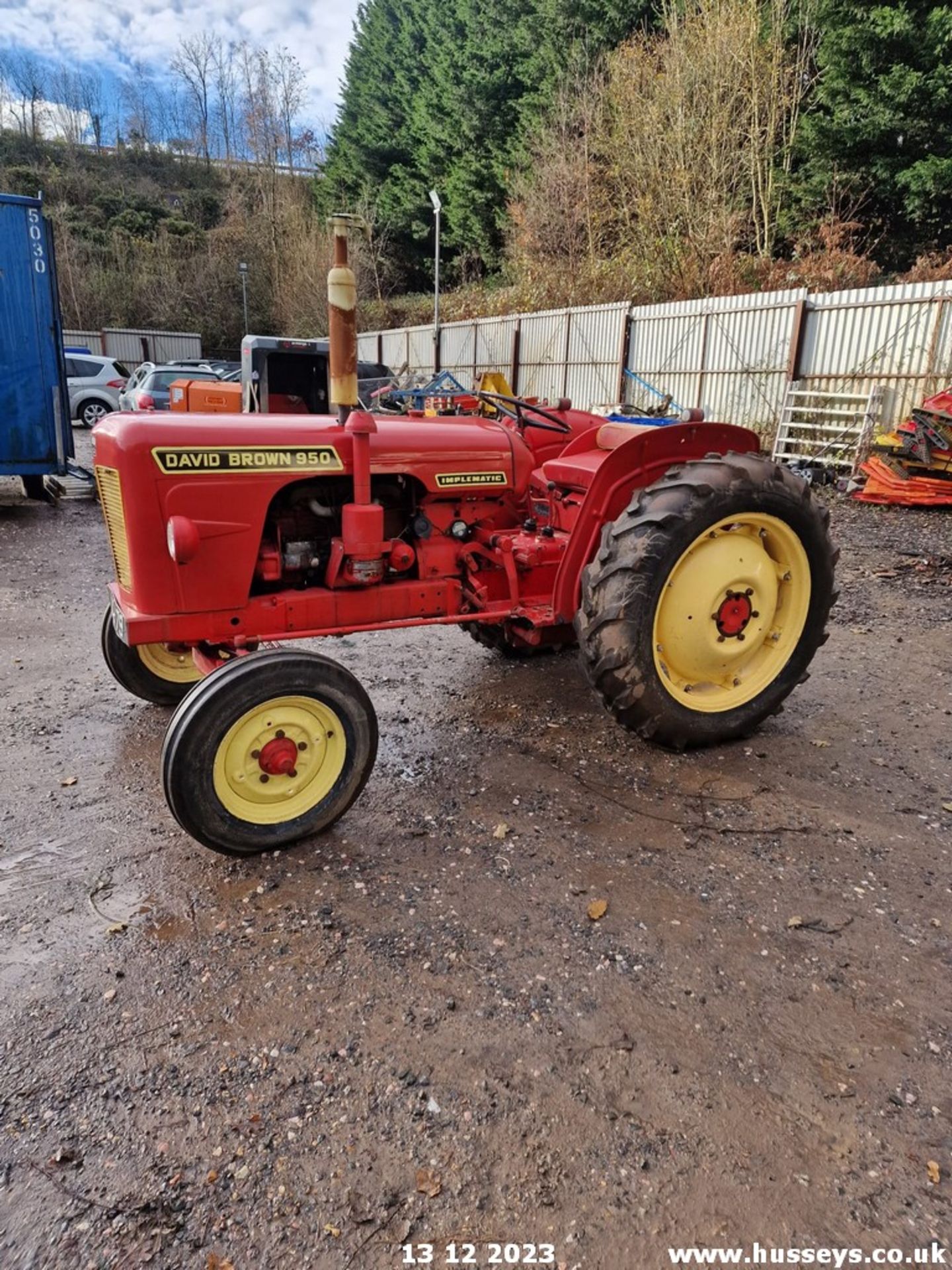 DAVID BROWN 950 IMPLEMATIC TRACTOR VCJ 79 SHOWING AS 1 OWNER ON HPI YEAR 1960