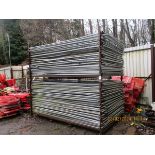 2 STILLAGES OF HERRAS FENCE PANELS (APPROX 70 PANELS)