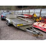 NUGENT TWIN AXLE PLANT TRAILER BED APPROX 12'3X6'2