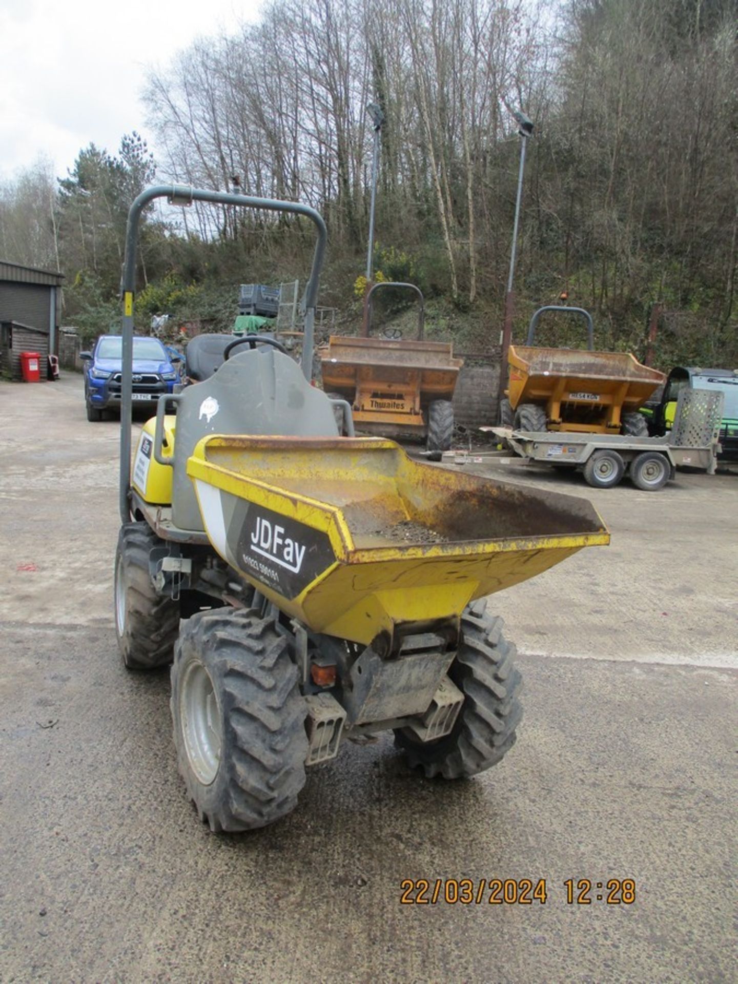 WACKER NEUSON 1 TON DUMPER 2017 1105HRS 22 REG? NON RUNNER POSSIBLE IMMOBILISER PROBLEMS - Image 2 of 10