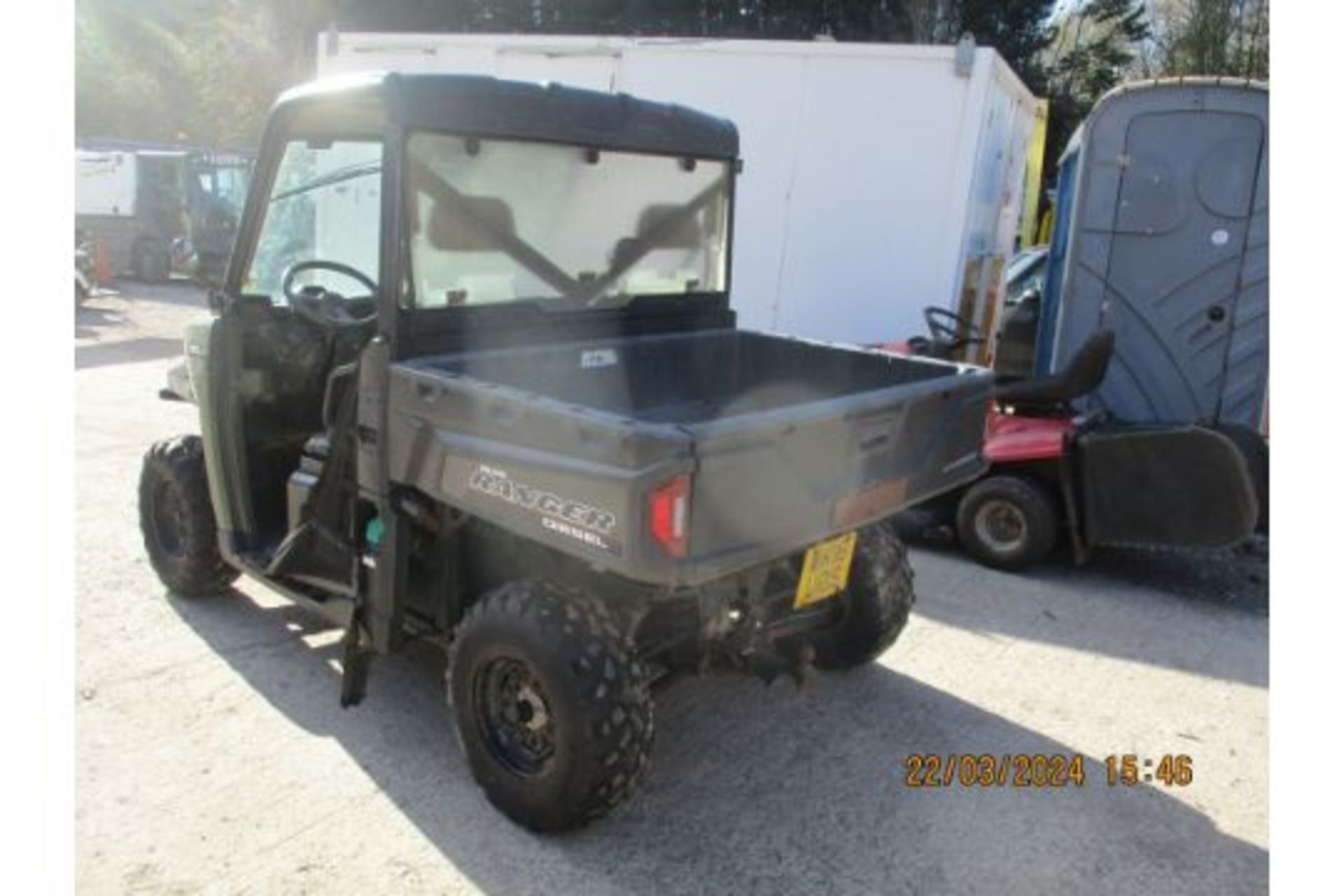 POLARIS DIESEL RANGER 2016 1458HRS (DROVE OFF TRAILER, IGNITION NEEDS FETTLING) - Image 2 of 9