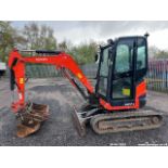 KUBOTA U27 EXCAVATOR 2020 1958HRS C.W 3 BUCKETS & QH RED & BLACK KEYS RTD