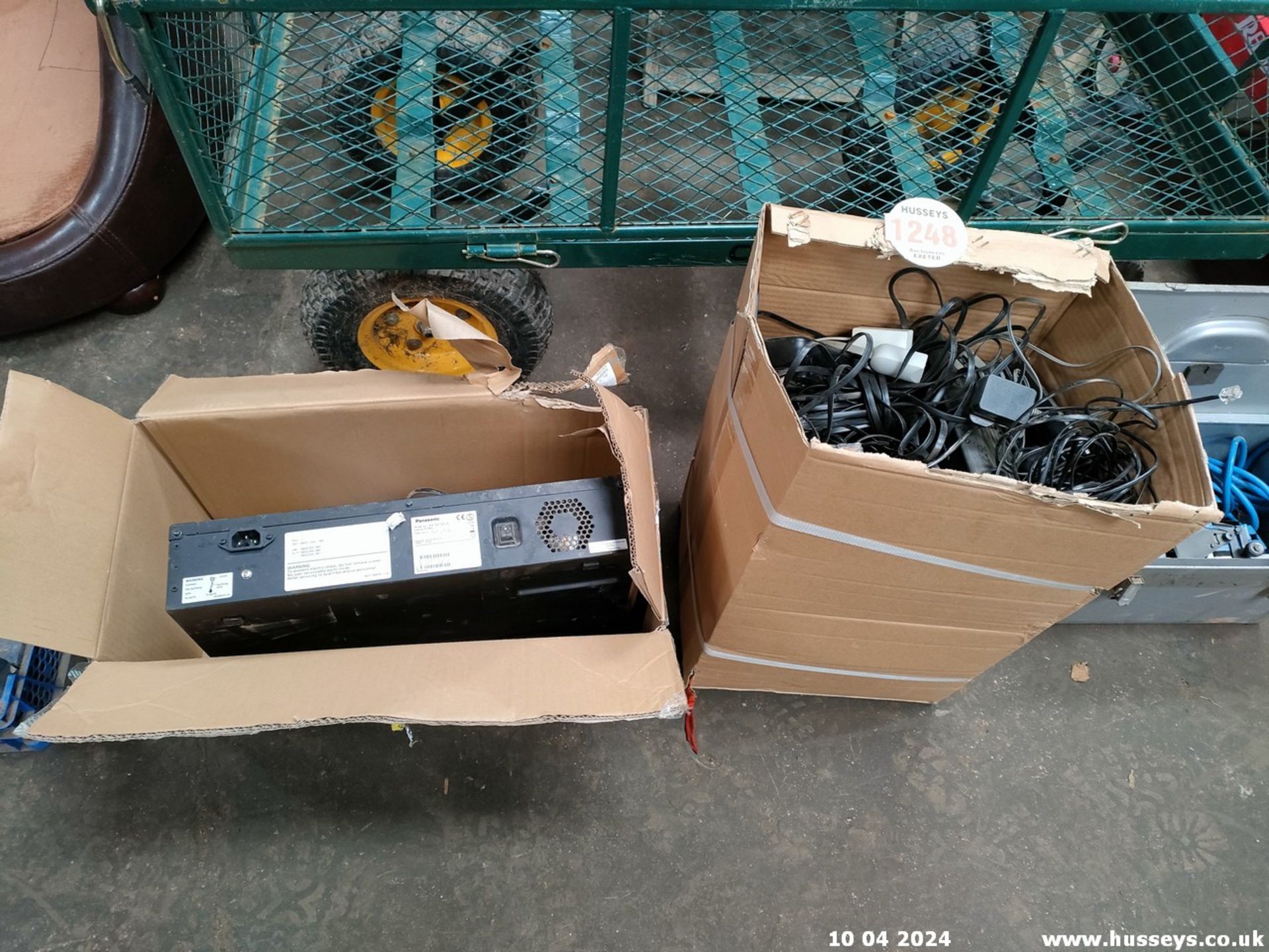 2 BOXES ELECTRICAL GOODS