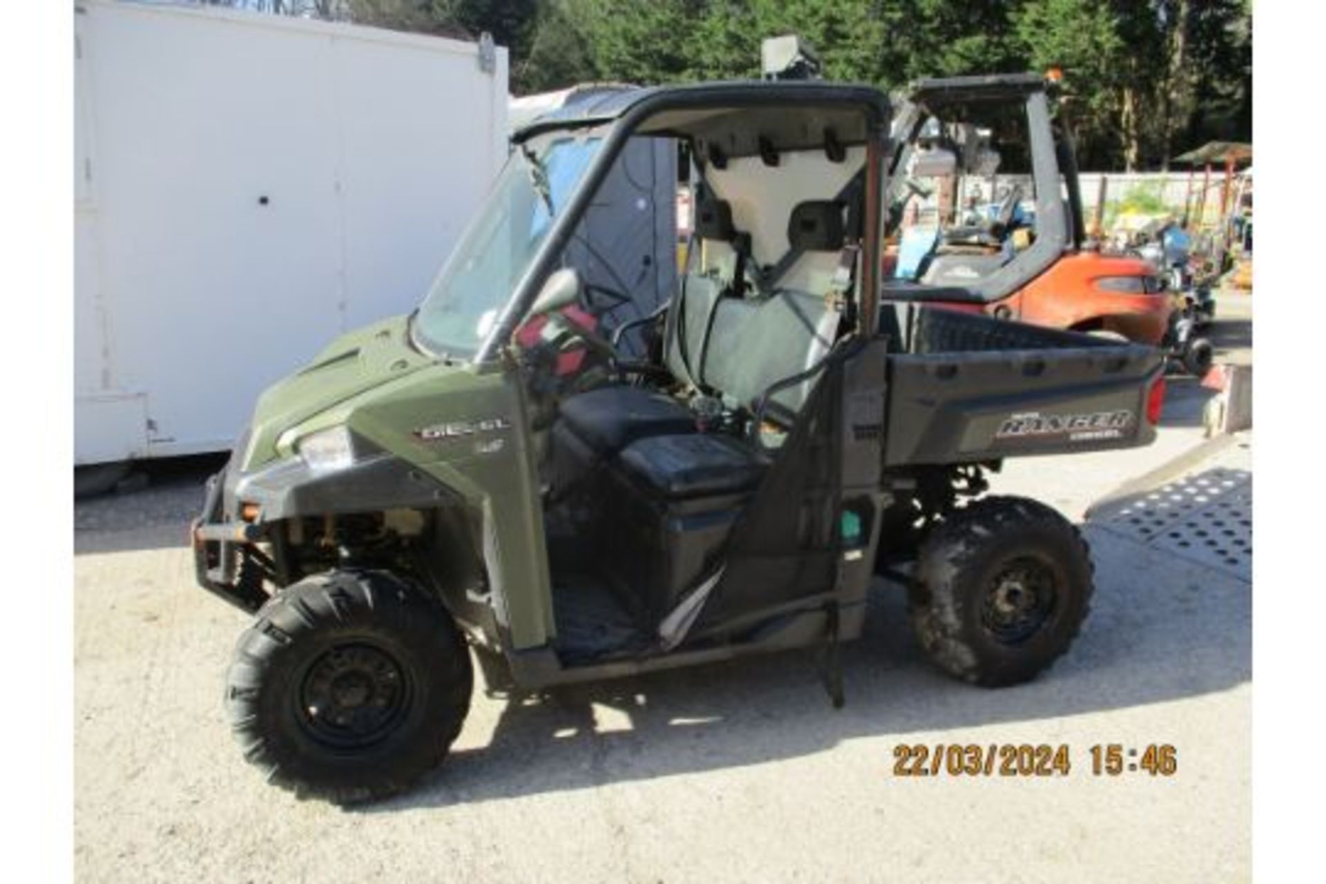 POLARIS DIESEL RANGER 2016 1458HRS (DROVE OFF TRAILER, IGNITION NEEDS FETTLING)