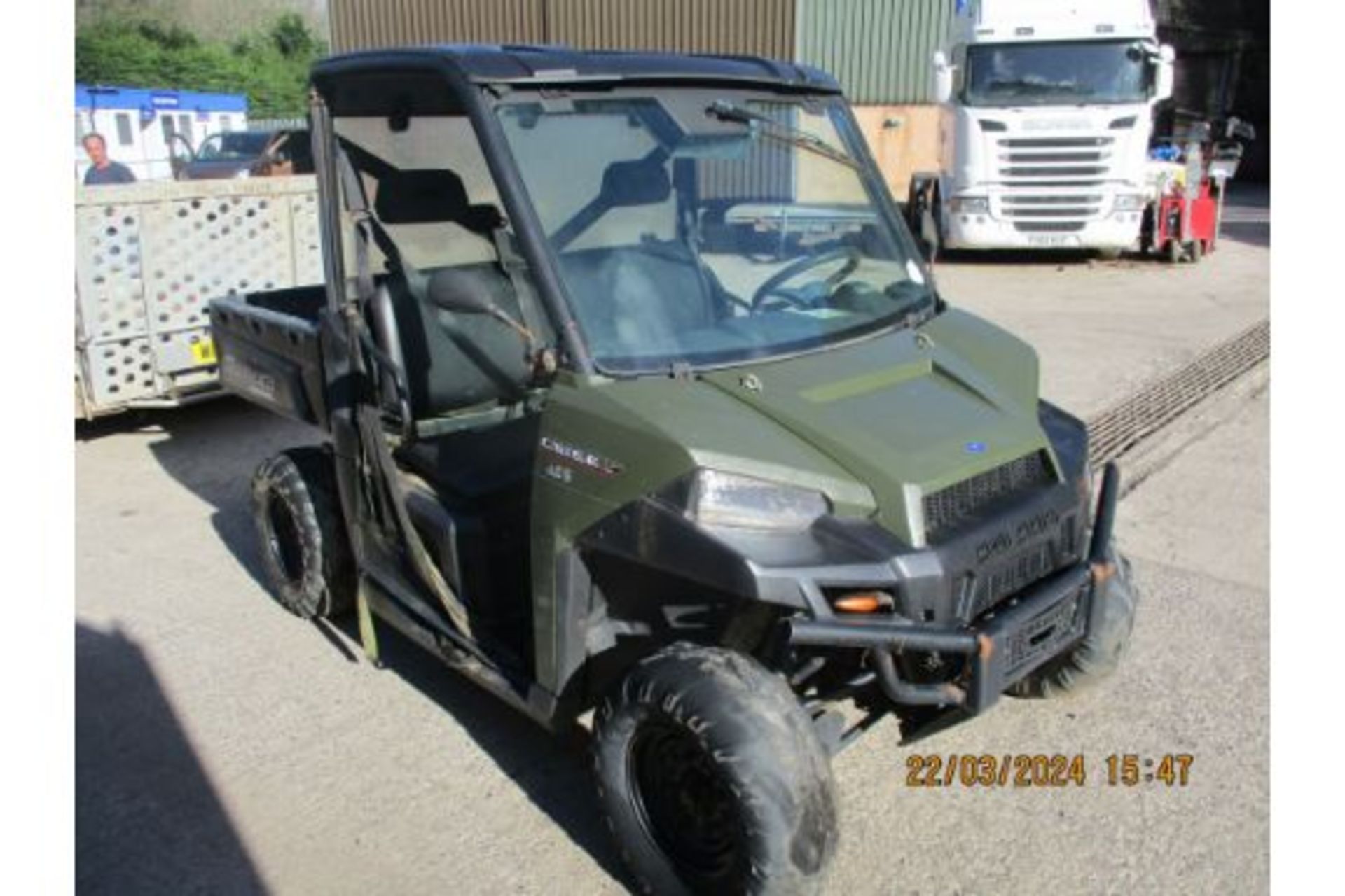 POLARIS DIESEL RANGER 2016 1458HRS (DROVE OFF TRAILER, IGNITION NEEDS FETTLING) - Image 5 of 9