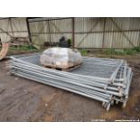 APPROX 20 HERAS FENCE PANELS C.W FEET