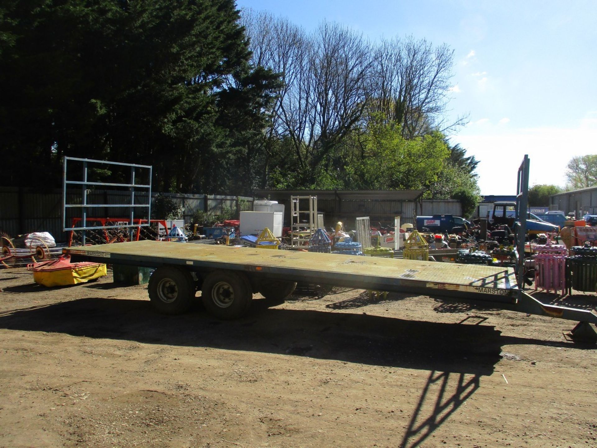 MARSTON 25FT TWIN AXLE BALE TRAILER - Image 2 of 7