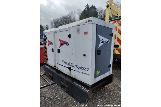 SDMO 110KVA DIESEL GENERATOR C.W KEY RMP - Image 7 of 11