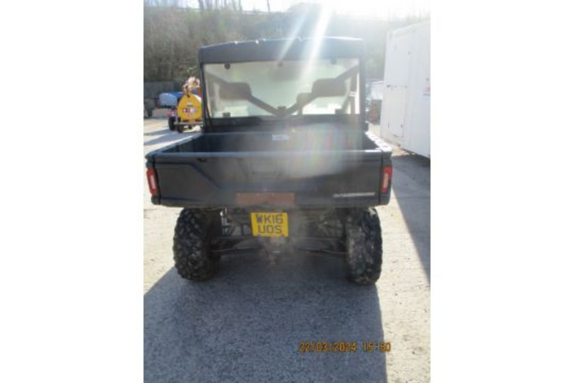 POLARIS DIESEL RANGER 2016 1458HRS (DROVE OFF TRAILER, IGNITION NEEDS FETTLING) - Image 6 of 9