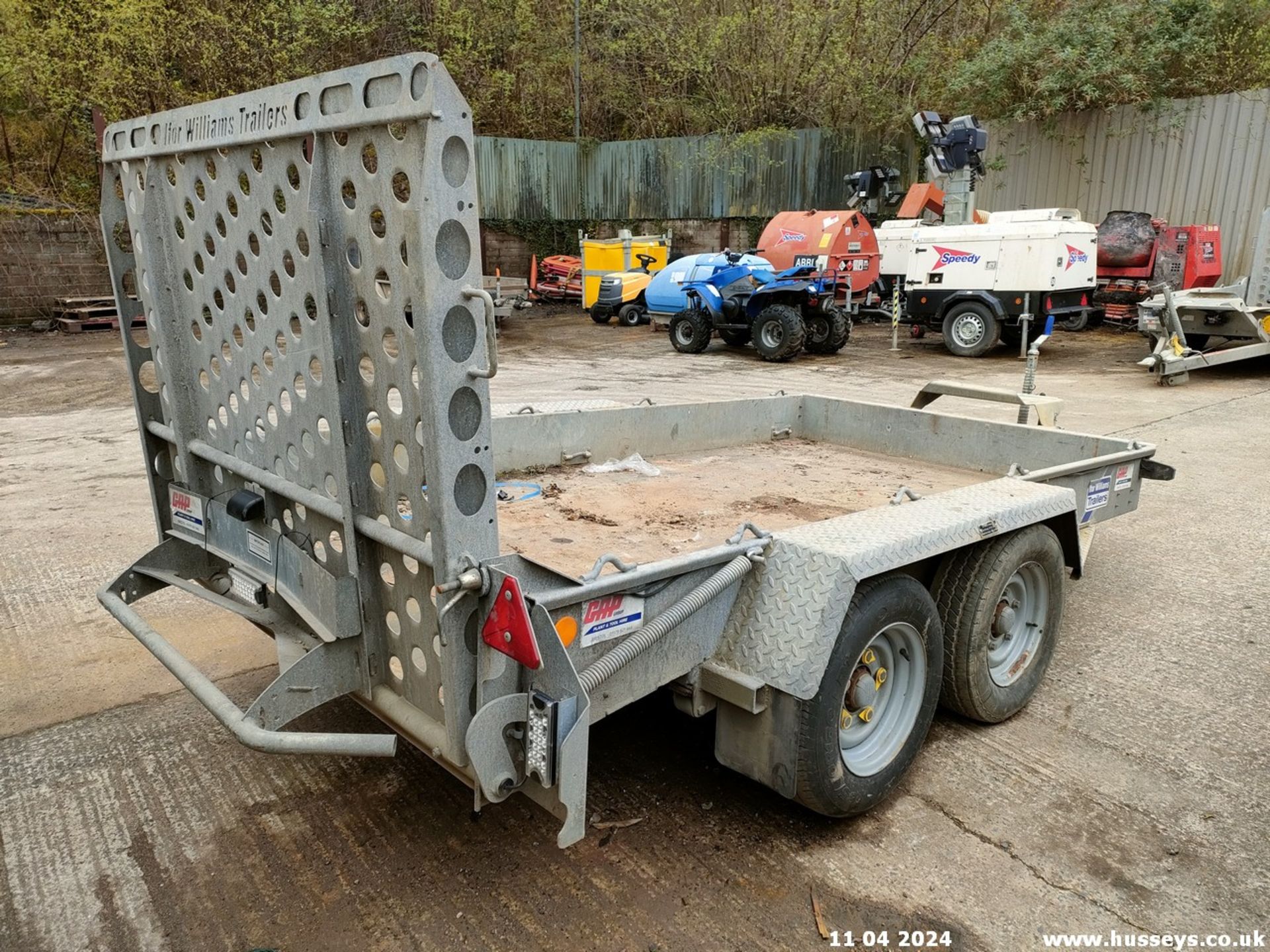 IFOR WILLIAMS 3.5 TON PLANT TRAILER (BACK AXLE NEEDS ATTENTION) 3466500 - Image 3 of 6