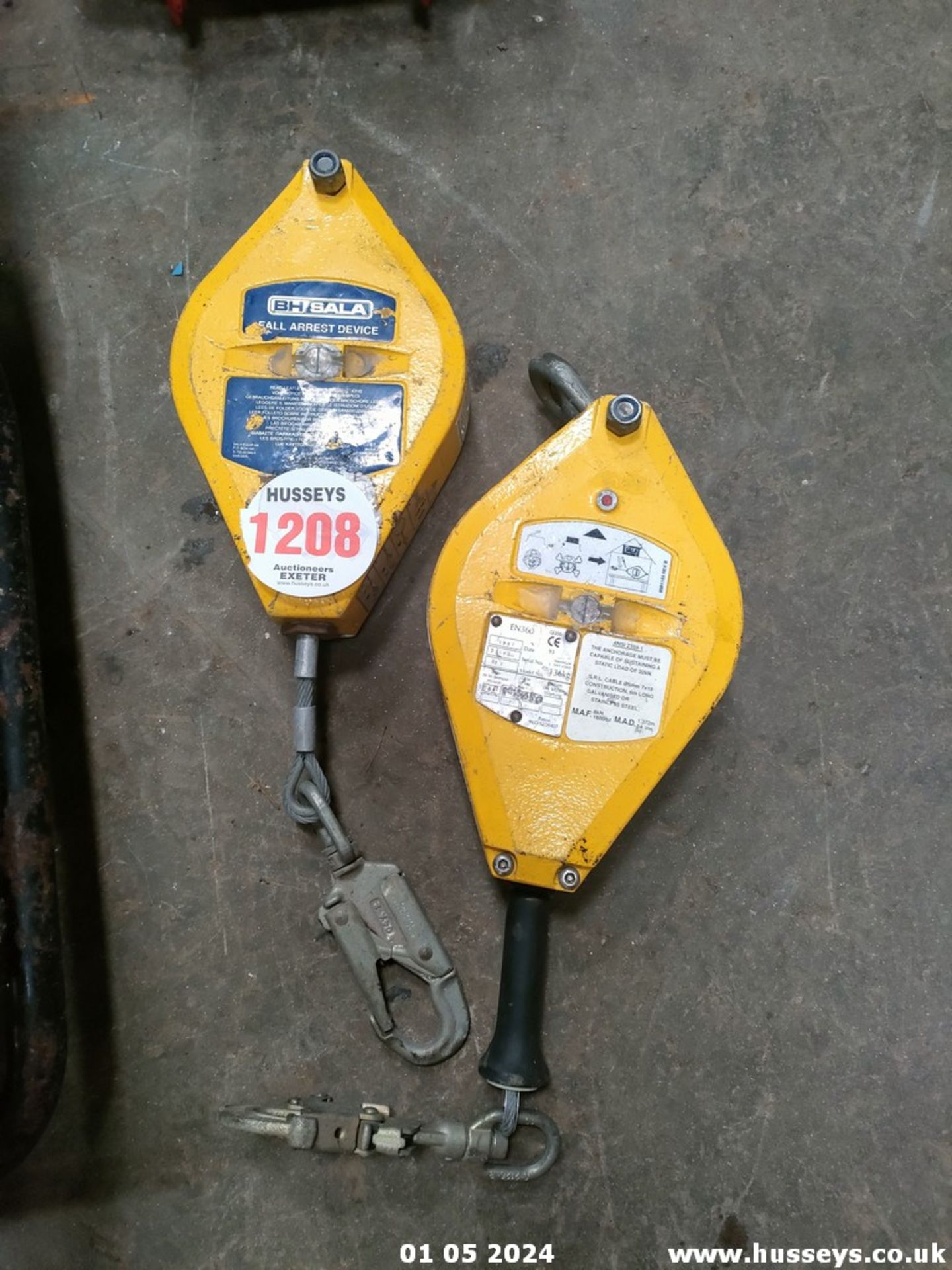 2 FALL ARREST DEVICES