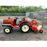 YANMAR F16D COMPACT TRACTOR C.W ROTAVATOR R&D PTO TURNS LIFT ARMS LIFT