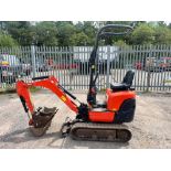 KUBOTA K008 MICRO DIGGER C.W 4 BUCKETS EXPANDING TRACKS 2017 1908HRS RTD