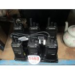 6 SAMCOM RADIOS IN 6 PART CHARGER