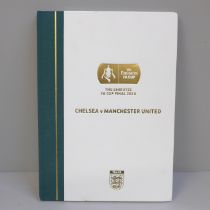 Football memorabilia; a 2018 FA Cup Final (Chelsea v Manchester United) hard bound Royal Box