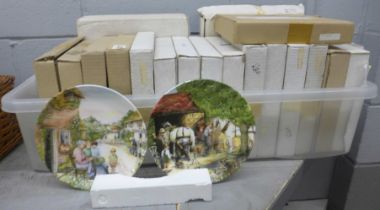 Twenty-two collectors plates including Bradford Exchange, Ringtons, etc. **PLEASE NOTE THIS LOT IS