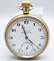 A Record Dreadnought pocket watch, 15 jewel