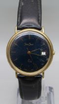 A 9ct gold Jean Jacot wristwatch, (some scratches to case back)