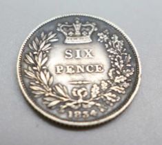 A William IV 1834 six pence