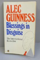 An Alec Guinness (Star Wars) autographed book, Blessings in Disguise