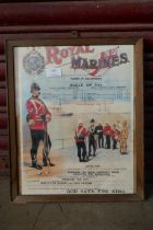 A Royal Marines print