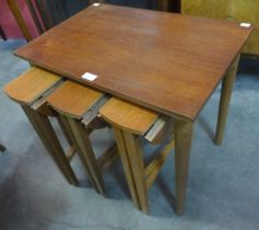 A Poul Hundeved teak nest of tables