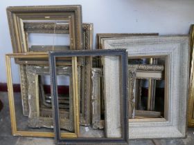 Assorted 19th Century and later picture frames