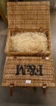 Two Fortnum & Mason wicker hampers