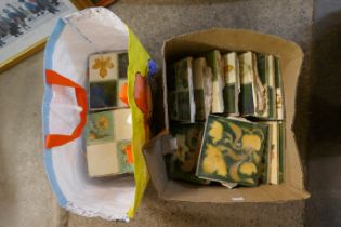 Assorted vintage Minton tiles