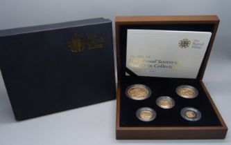 The Royal Mint, The 2011 Gold Proof Sovereign Five Coin Collection, 0451