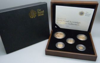 The Royal Mint, The 2011 Gold Proof Sovereign Five Coin Collection, 0462