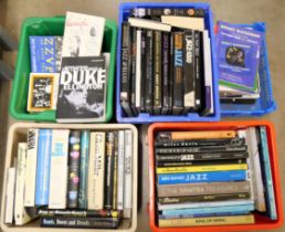 Five boxes of jazz and big band books **PLEASE NOTE THIS LOT IS NOT ELIGIBLE FOR POSTING AND