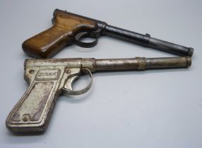 Two Diana pistols including Model 2