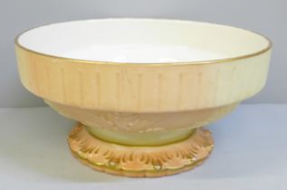 A Worcester Locke & Co. pedestal dish, diameter 17.5cm