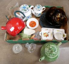 A collection of china including Nelson pottery, Wedgwood, Midwinter, Portmeirion, Johnson Bros.