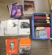A box of jazz magazines, jazz concert programmes and theatre programmes **PLEASE NOTE THIS LOT IS
