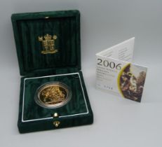 The Royal Mint, 2006 UK Brilliant Uncirculated Gold £5 Coin, 0703