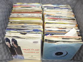 A collection of over 200 1980s 45rpm 7" singles