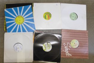 Approximately forty reggae 12" singles, mainly 1980s