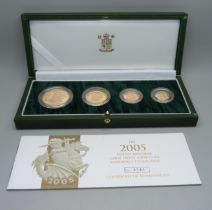 The Royal Mint, The 2005 UK Gold Proof Four-Coin Sovereign Collection, 0541