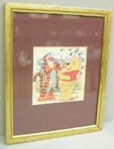 A Winnie The Pooh signed print by Paul Winchell (voice of Tigger)