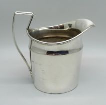 A silver jug, Birmingham 1910, 95g