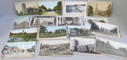 185 Edwardian topographical postcards (some later)