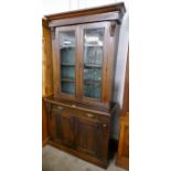 A Victorian walnut bookcase