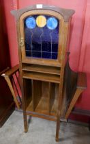 An Art Nouveau mahogany side cabinet