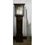 An early 20th Century Irish oak longcase clock, the brass dial signed Sharman D. Neill Ltd., Belfast