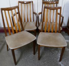 A set of four G-Plan Fresco teak dining chairs