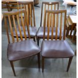 A set of four G-Plan Fresco teak dining chairs