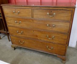 A George III mahogany chest of drawers