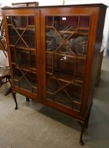 An Edward VII mahogany two door bookcase